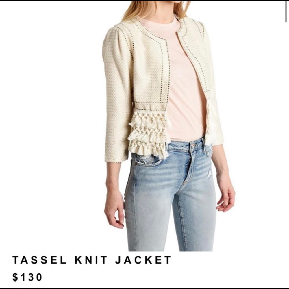 Cupcakes and cashmere tassel blazer